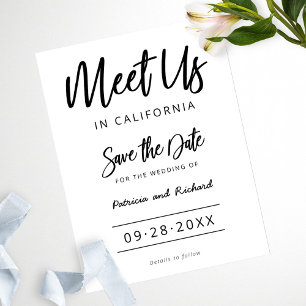 Carte Postale Retrouvez-Nous À La Destination Mariage Épargnez L