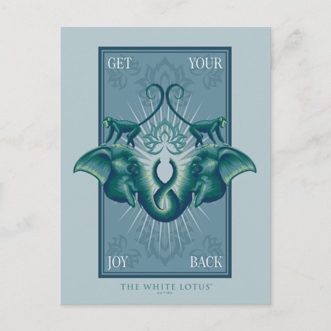 Carte Postale Retrouvez votre joie - Le Lotus Blanc (Devant)