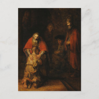 Carte Postale Return of the Prodigal Son by Rembrandt