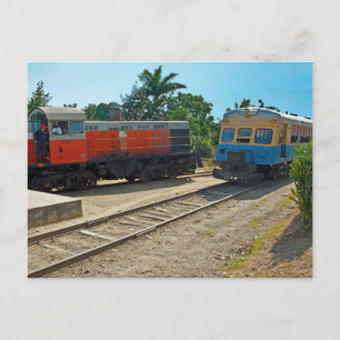 Carte Postale Réunion Diesellocomotive et wagon
