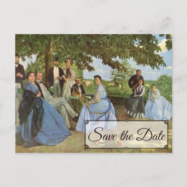 Carte Postale Réunion familiale de Frédéric Bazille Sauvez la da (Devant)
