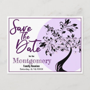 Carte Postale Réunion Familiale Enregistrer La Date Faire-part B