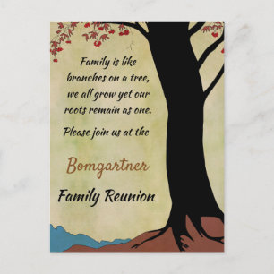 Carte postale Reunion Family Tree