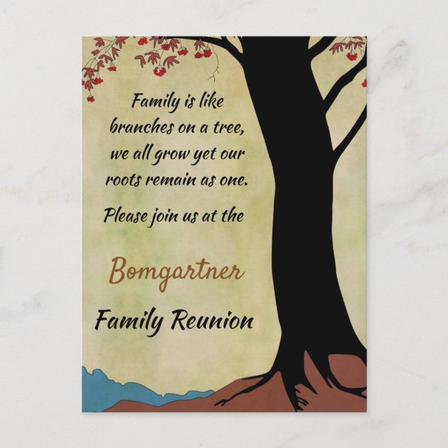 Carte postale Reunion Family Tree (Devant)