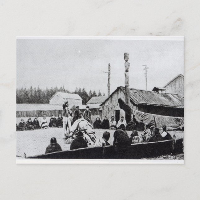 Carte Postale Réunion tribale (Devant)