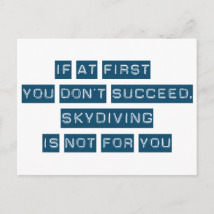 Carte Postale Réussite de Skydiving