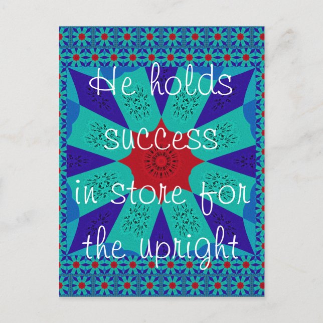 Carte Postale Réussite en magasin pour la droite (Devant)