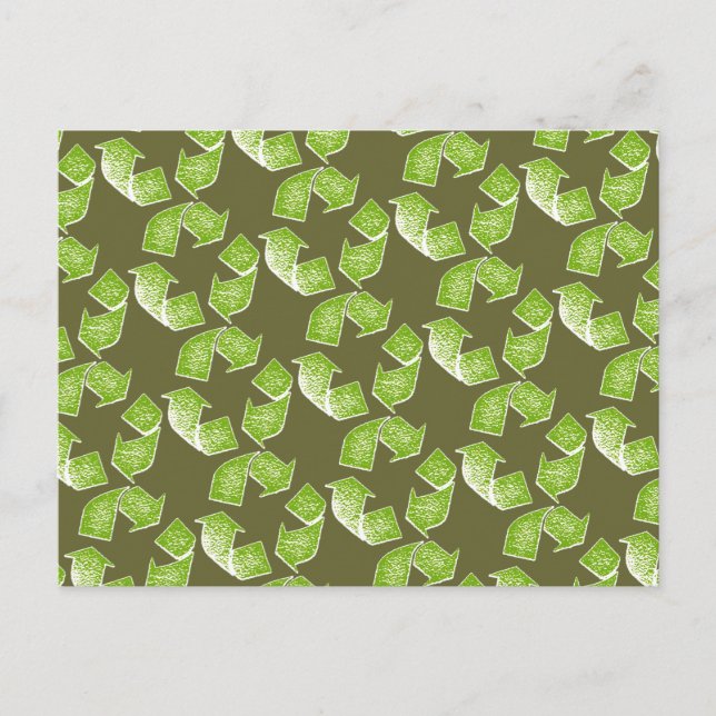 Carte Postale réutiliser le signe vert (Devant)