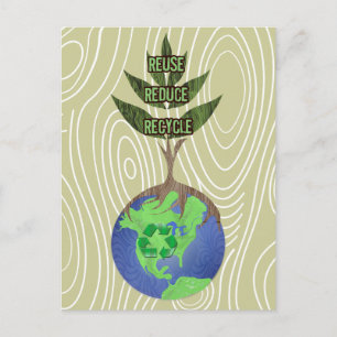 Carte Postale Réutiliser réduire la récupération