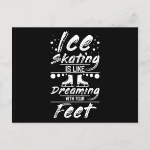 Carte Postale Rêve de patinage artistique