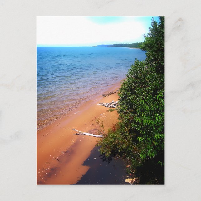 Carte Postale Rêve du lac Michigan (Devant)