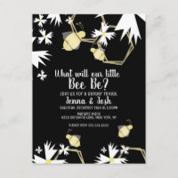 Révélation du sexe de bébé abeille daisy et fleurs