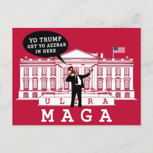 Carte Postale Revenez à Trump 2024   Whitehouse ULTRA MAGA