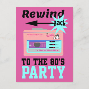 Carte Postale Revenez aux années 80