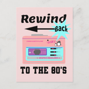 Carte Postale Revenez aux années 80