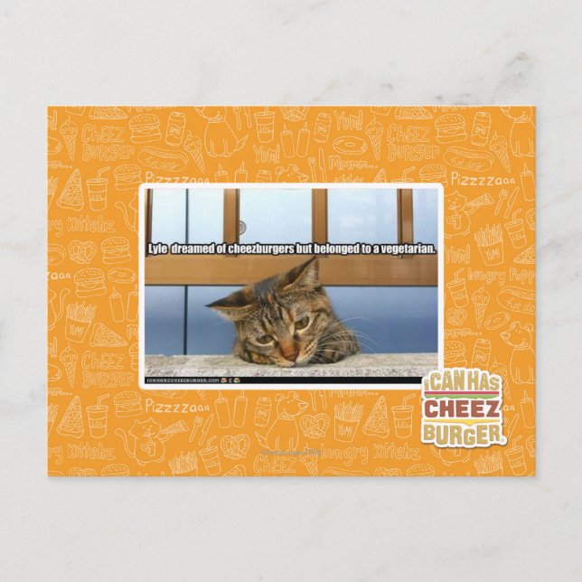 Carte Postale Rêver de Cheesburgers (Devant)