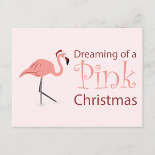 Carte Postale Rêver d'un Noël rose