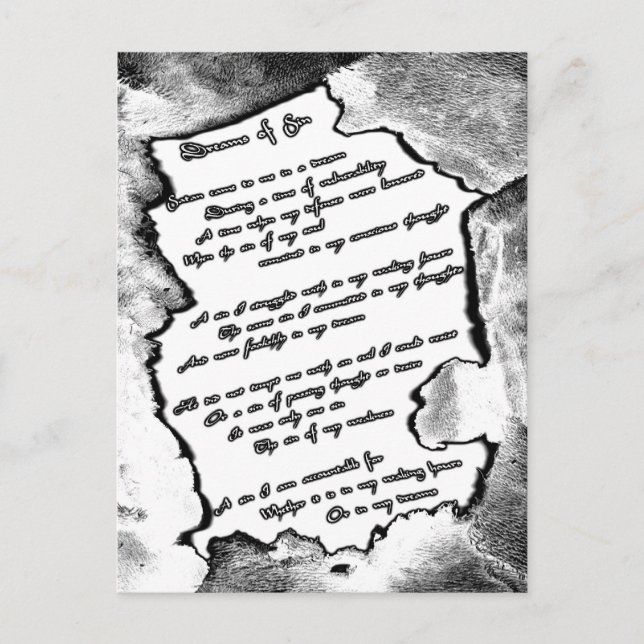 Carte Postale Rêves du péché (Devant)