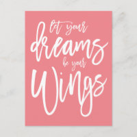 Rêves motivationnels Soyez vos ailes Corail blanc