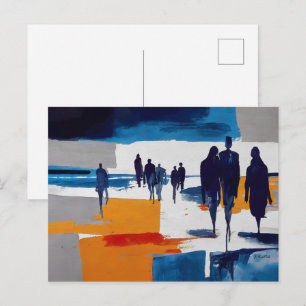 Carte Postale Rêveurs de l'après-tempête – Figures abstraites