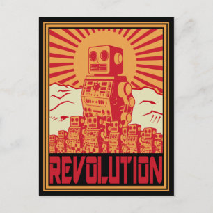 Carte Postale Révolte des robots