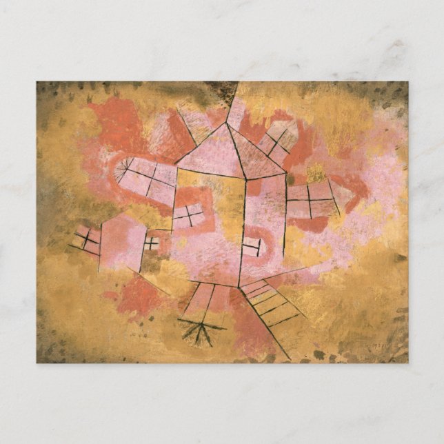 Carte Postale Revolving House, 1921 by Paul Klee (Devant)