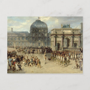 Carte Postale Revue militaire sous l'Empire