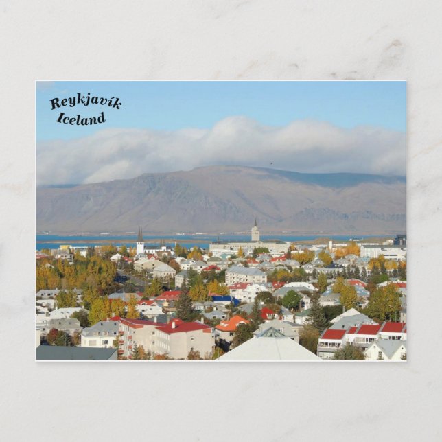 Carte Postale Reykjavík, Islande (Devant)