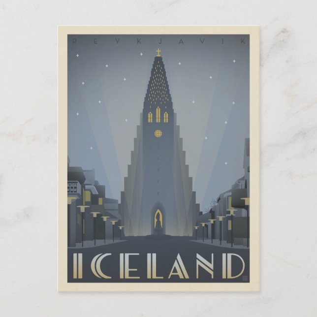 Carte Postale Reykjavik, Islande (Devant)