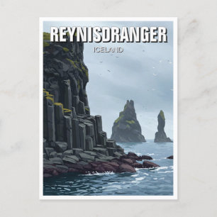 Carte Postale Reynisdrangar Islande Travel