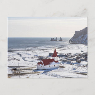 Carte Postale REYNISKIRKJA - VÍK Í MTurkménistan RDAL, ISLANDE