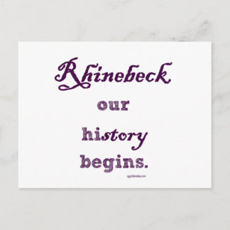 Carte Postale Rhinebeck, mon histoire commence ici.