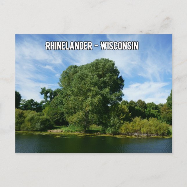 Carte postale Rhinelander Wisconsin (Devant)