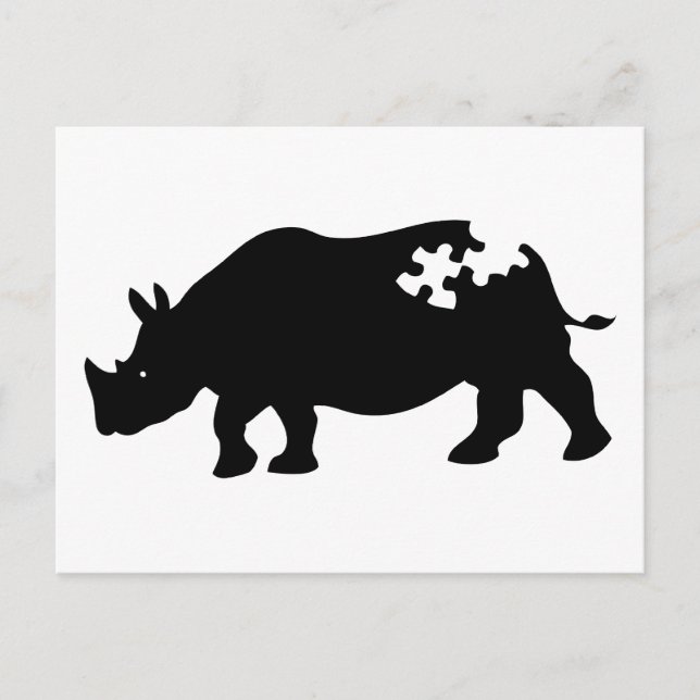Carte postale Rhino (Devant)