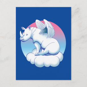 Carte Postale Rhino Angel - Sensibilisation à la conservation de