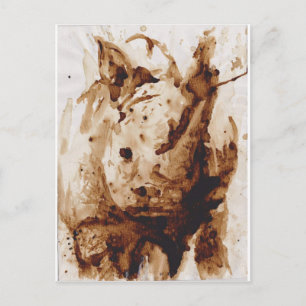 Carte Postale Rhino Java