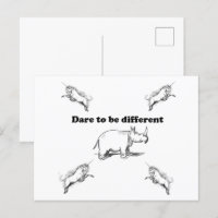 Rhino Parmi les licornes Oser être un autre dessin
