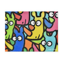 Carte postale RHINOS GRAFFITI