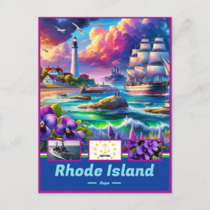 Carte Postale Rhode Island Élégance côtière Pittoresque