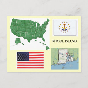 Carte Postale Rhode Island, États-Unis