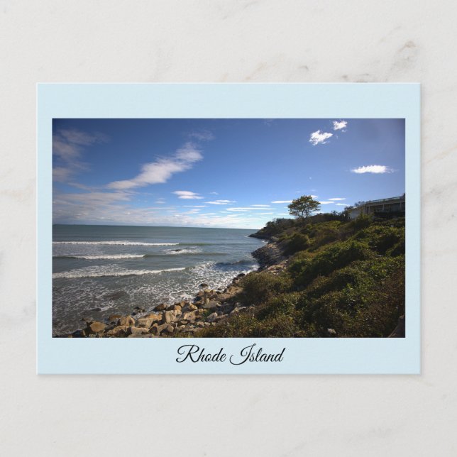 Carte Postale Rhode Island Ocean Cliffside Postcard (Devant)