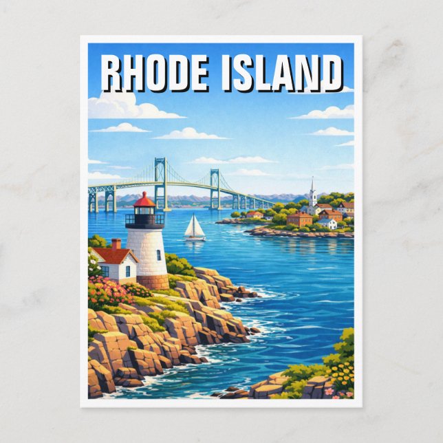 Carte Postale Rhode Island Travel (Devant)