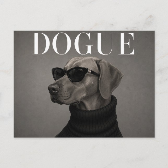 Carte Postale Rhodesian Ridgeback Luxe (Devant)