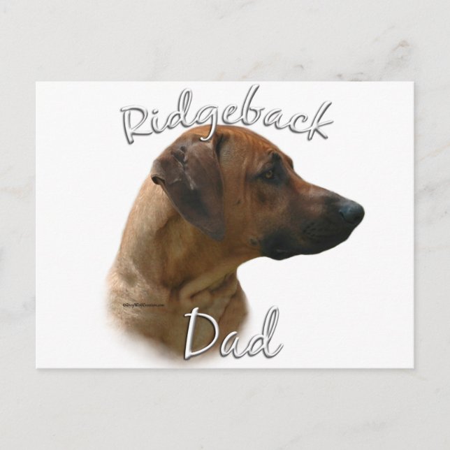 Carte Postale Rhodesian Ridgeback Papa 2 (Devant)