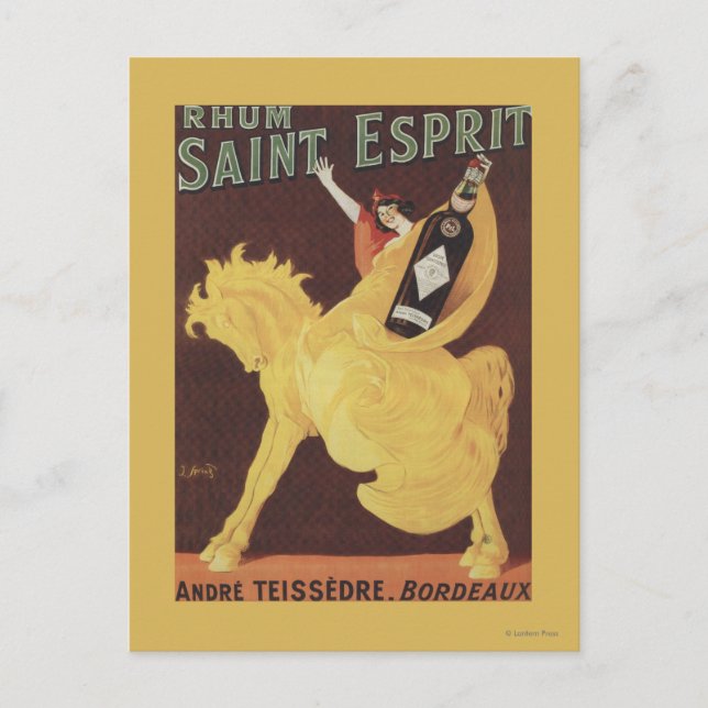 Carte Postale Rhum Saint Esprit - Andre Teissedre Promo (Devant)