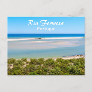 Carte Postale Ria Formosa en Algarve au Portugal