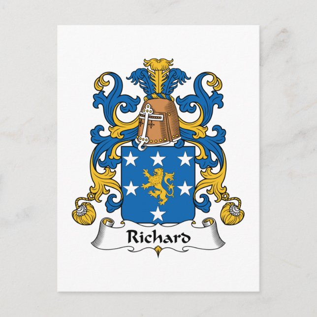 Carte Postale Richard Family Crest (Devant)
