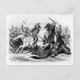 Carte Postale Richard III à la bataille de Bosworth en 1485