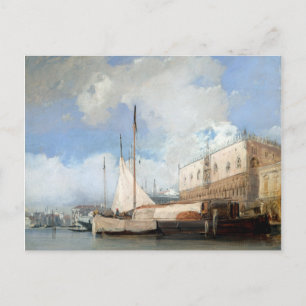 Carte Postale Richard Parkes Bonington Le Palais des Doges, Veni