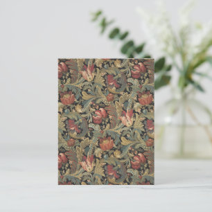 Carte Postale Riche brocart de tapisserie florale antique victor
